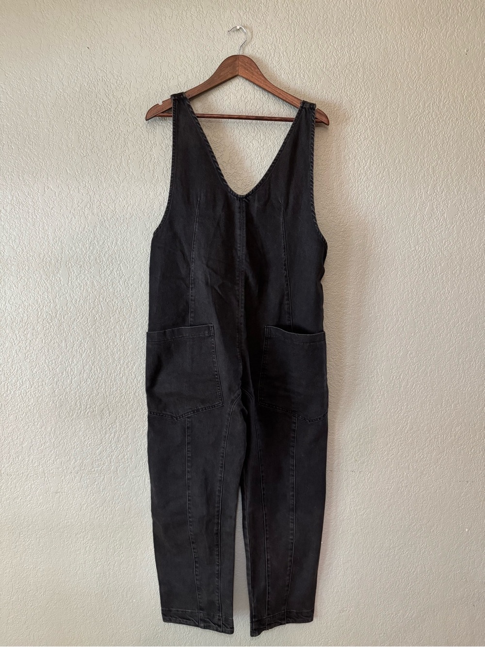 We The Free free people high roller black overalls